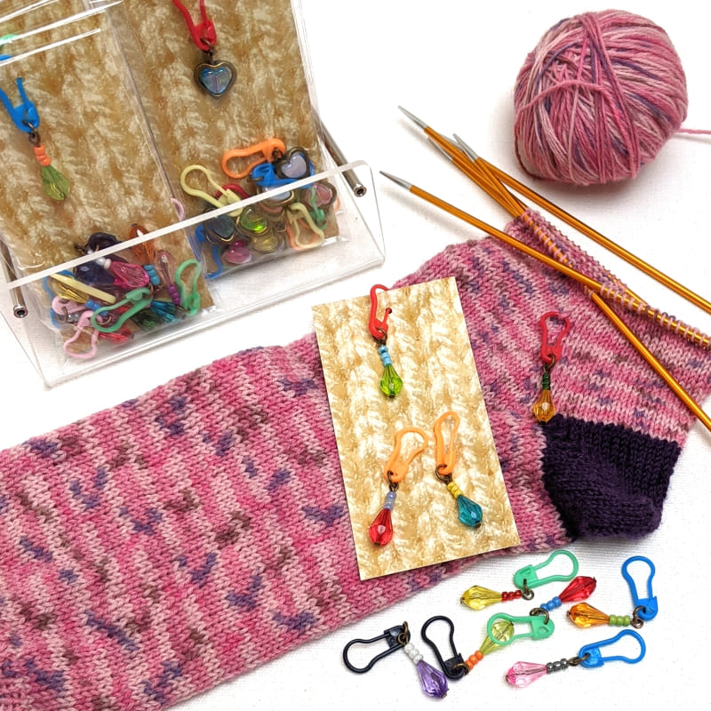 MM_Set_Tropfen Set mit 10 Maschenmarkierer Tropfen