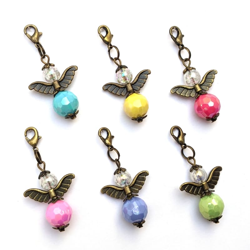 6er-Set Schutzengel Ava mit bronzefarbenen Flügeln