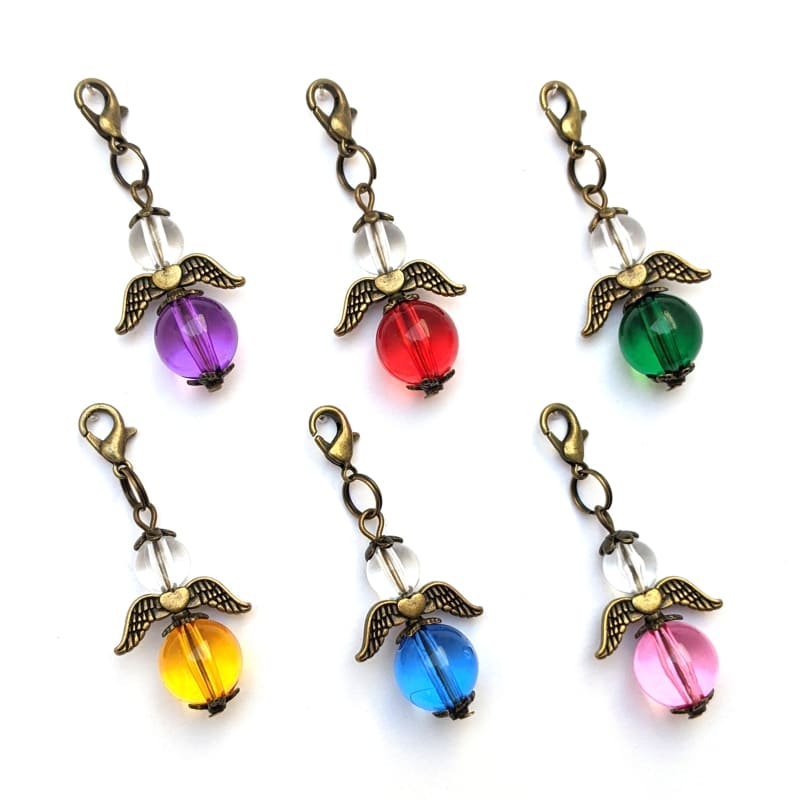 6er-Set Schutzengel Caro mit bronzefarbenen Flügeln