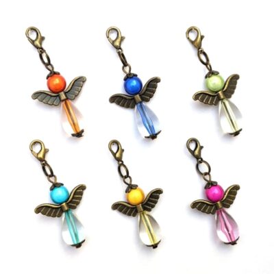6er-Set Schutzengel Lilly mit bronzefarbenen Flügeln