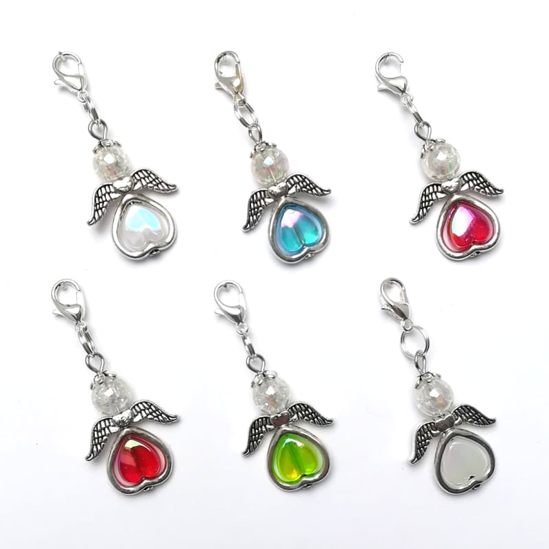 SE_Valentina_silber 6er-Set Schutzengel Valentina mit silberfarbenen Flügeln