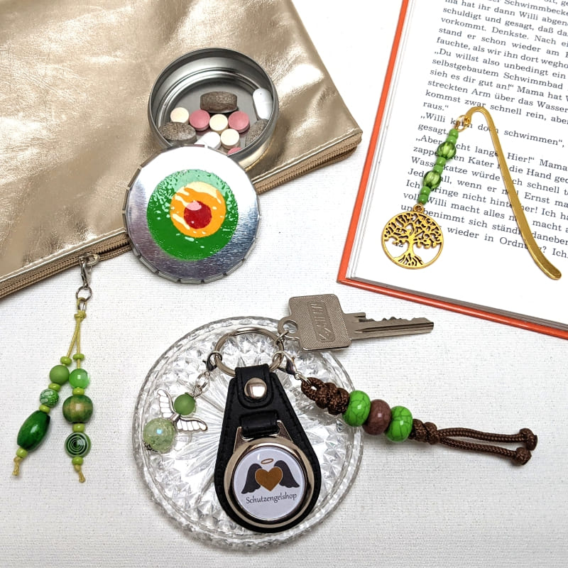 Bild mit verschiedenen Produkten aus dem Schutzengelshop Bild mit verschiedenen Produkten aus dem Schutzengelshop