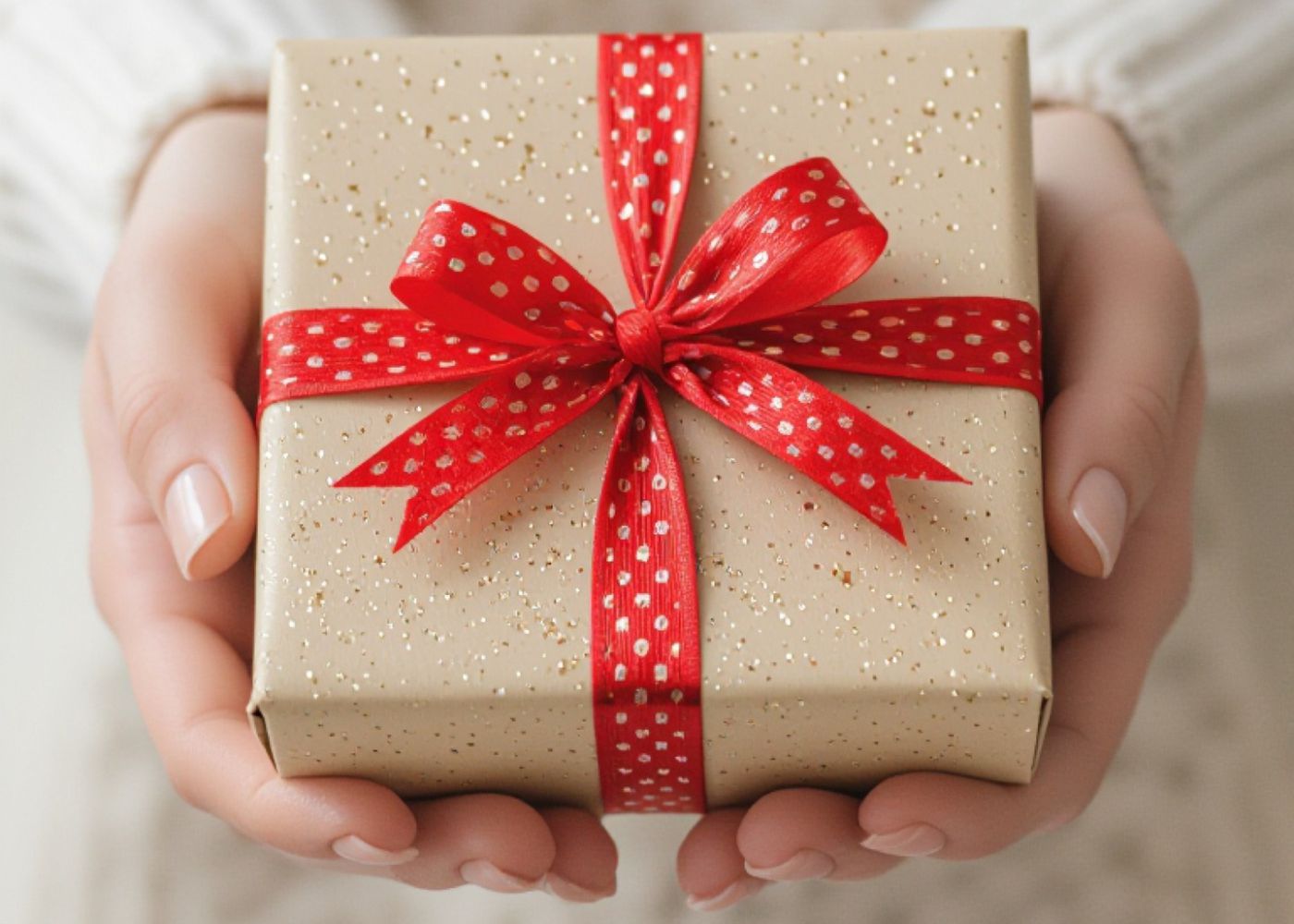 Geschenkübergabe